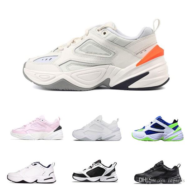 

2019 wholesale m2k tekno old mens sport running retro shoes for women sneakers leather breathable athletic shoes, White;red