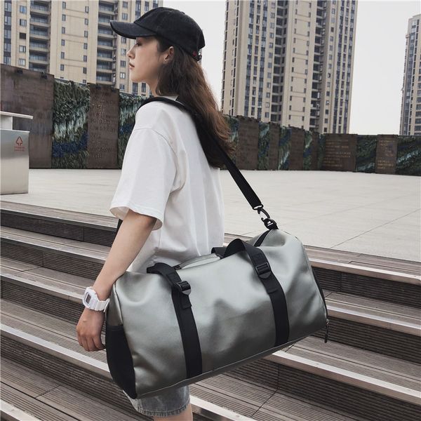 

большой объем мужская женская дорожная сумка короткая поездка багаж обувь складская сумка сумочка поток скрыть вещество фитнес-плечо