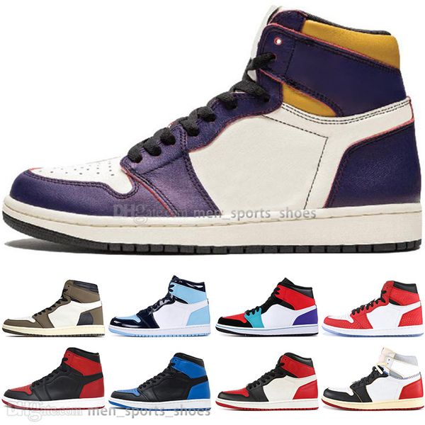 

new 1 high og travis scotts cactus jack unc spiderman mens basketball shoes 1s 3 banned bred toe chicago men sports designer sneakers