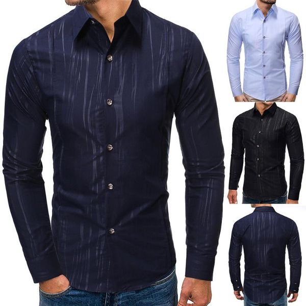 

men's casual shirts 2021 male brand clothes men shirt long sleeve formal business man slim fit designer dress, White;black