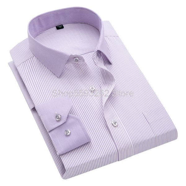 

men long sleeve shirt business leisure occupation tooling stripes shirt men's wear, White;black