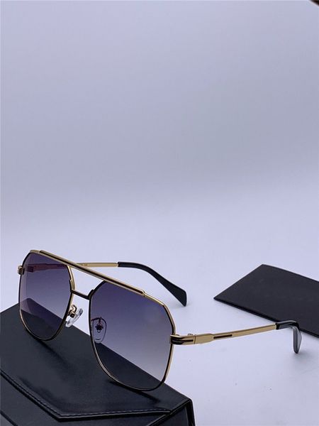 

wholesale-fashion designer sunglasses 9081 pilot frame frame stitching color leg protection light color decorative eyewear quality, White;black