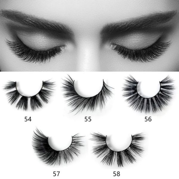 

3 pair of curling handmade 3d fake eyelashes makeup false eyelashes false mink hair eye lashes slender