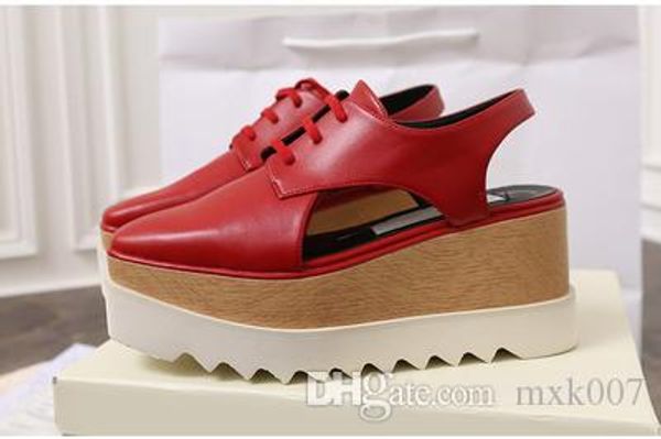 

stella mccartney sandals shoes nude soft genuine leather women platform elyse nina mn01, Black