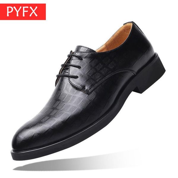 

autumn british business suit striped plaid casual flat-soled men's shoes high-end atmosphere italian luxury wedding dress shoes, Black