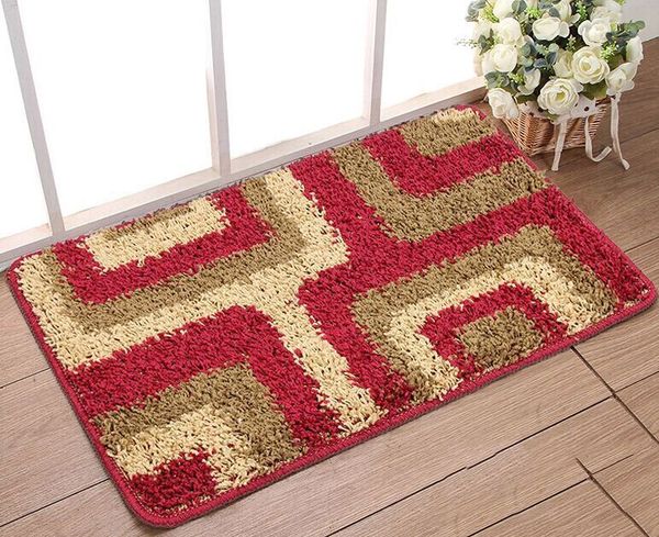 

elbow yarn entry door mat bedroom absorbent mat bathroom anti-slip mat wry0013