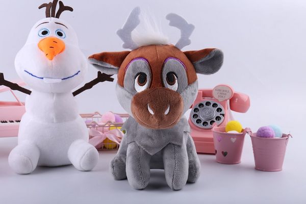 

32pcs 4 styles snow queen ii plush toys 20cm snowman movie stuffed doll kids gift 20cm ems ing