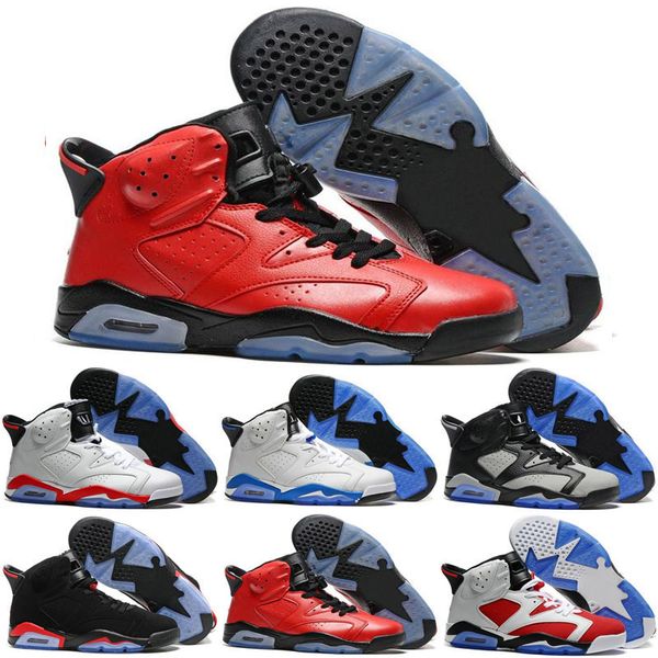 

6s basketball shoes 6 black infrared 3m reflection new arrival 2019 version high men trainer shoes 36-47