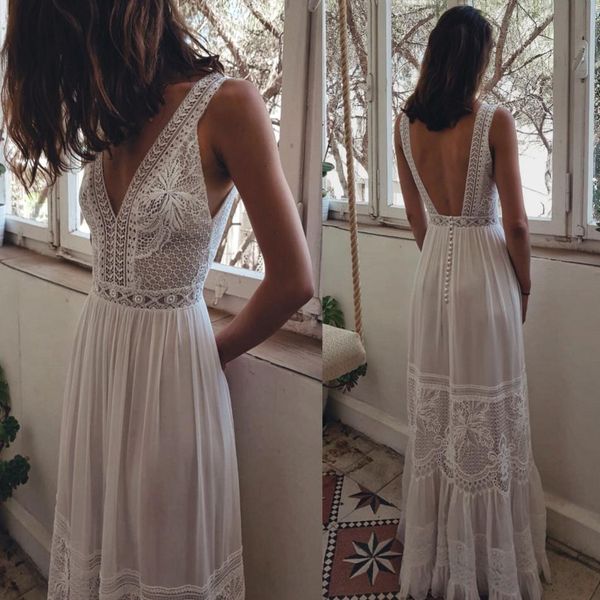 

boho 2019 беле вадебне пла v-обѬазнм вѬезом без Ѭђкавов кѬђжева вадебне пл, White