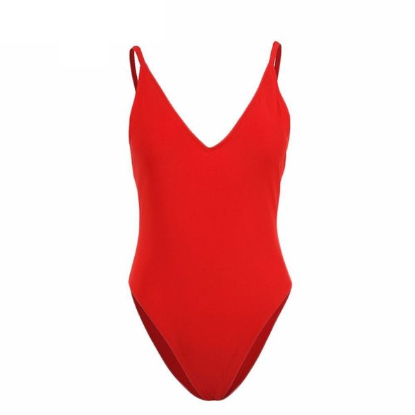 

2019 new style strap slim fit women's one-piece swimsuit, White