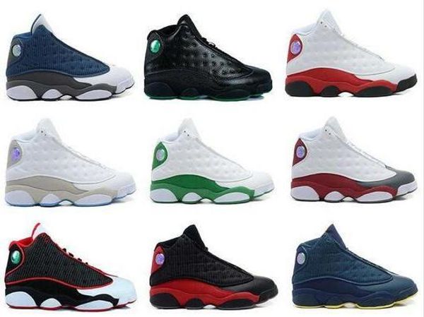 

2019 13 bred chicago flint atmosphere grey mens women basketball shoes 13s he got game melo dmp hyper royal sneakers with box