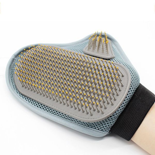 

pet palm round head bath brush adjustable silicone dog bath brush cat massage brush pet loose hair gloves hot