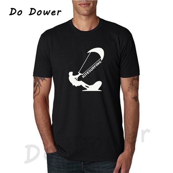 

2018 летняя футболка кайтсерфинг новый повседневный короткий рукав прохладный tee смешной подарок o-образным вырезом футболка harajuku рубаш, White;black