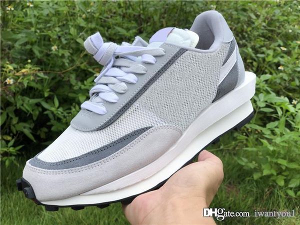 

горячие аутентичные sacai x ldv вафли ldwaffle рассвет мужчины женщины кроссовки саммит белый волк серый черный сосновый зеленый bv0073-001