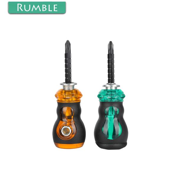 

1pcs double end screwdriver utility hand tools flat household screw driver random color