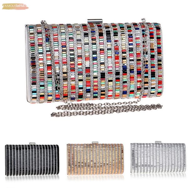 

women acrylic diamond clutch bag lady party check, plaid & tartan wedding evening bags shoulder candy color handbags