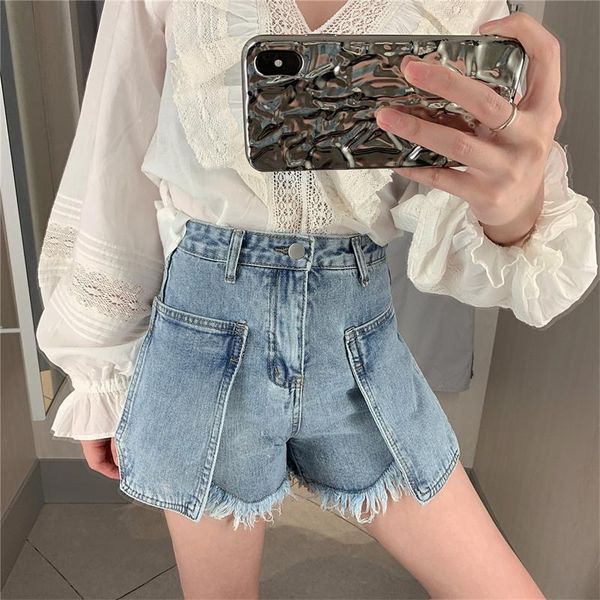 

women summer jeans shorts, White;black