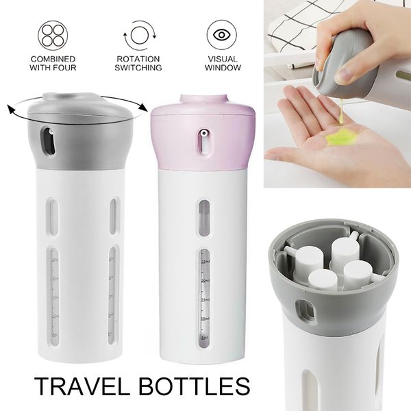 

4-in-1 travel bottles dispenser suds soap foam foaming pump bottle travel plastic new portable convenient bottle