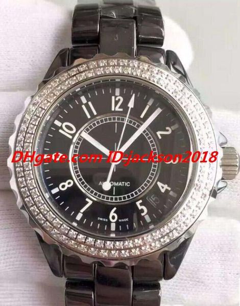 

роскошные бесплатная доставка часы 2 стиль унисекс мужские 38мм ceramic с завода алмазный диск h0969 автоматическая мода мужские часы наручн, Slivery;brown