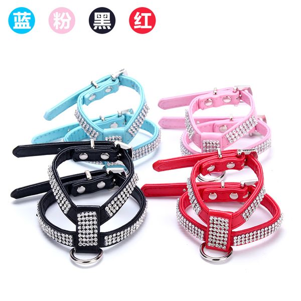 

pet dog cat products pu genuine leather pet harnesses leads leashes