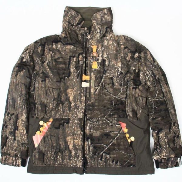 

spring autumn men bionics camouflage noise elimination waterproof outdoor hiking hunting cs camping climbing jacket mute lining, Camo
