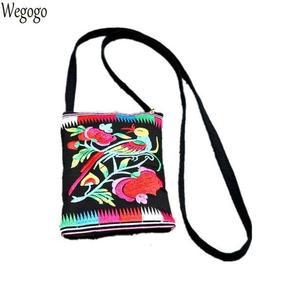

2020 summer women messenger bag vintage chinese ethnic mini shoulder bag floral embroidered small travel beach bags