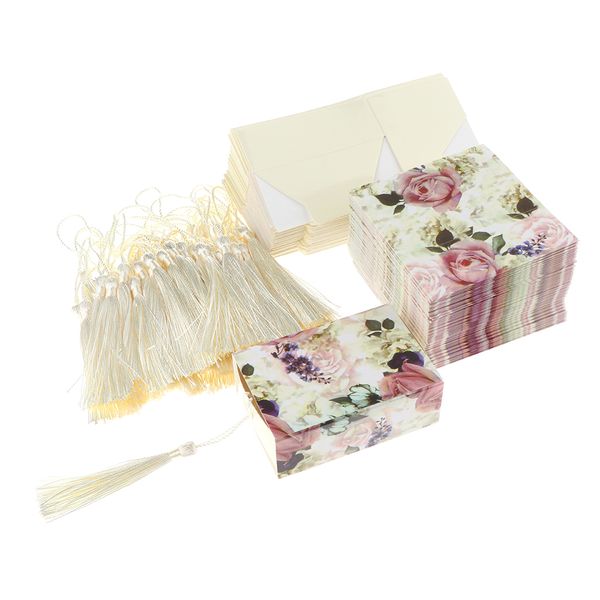 

pieces of 50 vintage flower drawer candy boxes tassels for wedding engagement baby shower birthday anniversary christmas festival