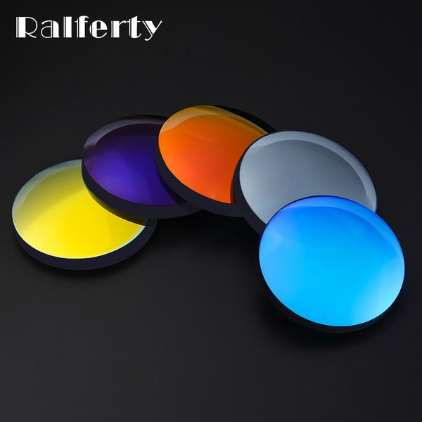 

ralferty polarized prescription sunglasses lens resin cr-39 myopia optical eye glasses lens black mirror coating 1.50 1.61 1.67