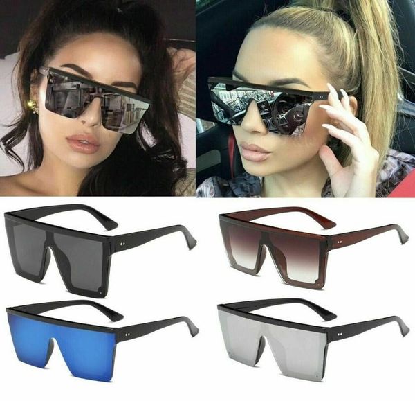

flat oversize square sunglasses women fashion retro gradient sun glasses men hiking big vintage hiking eyewear uv400