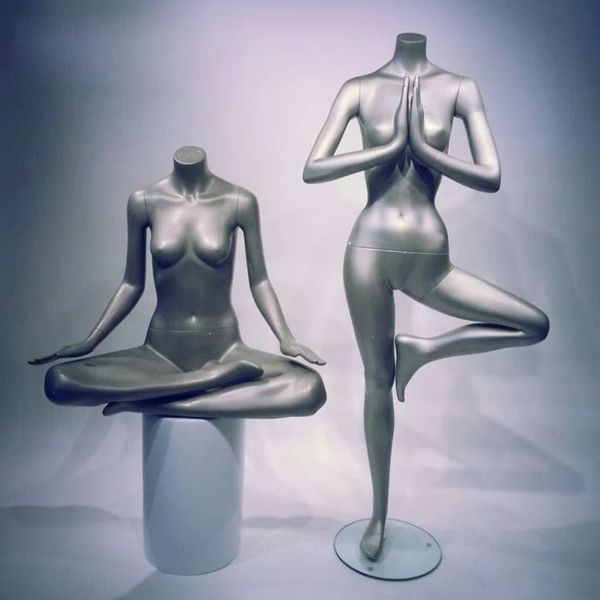 

new arrival yoga mannequin female sports model on sale, Khaki