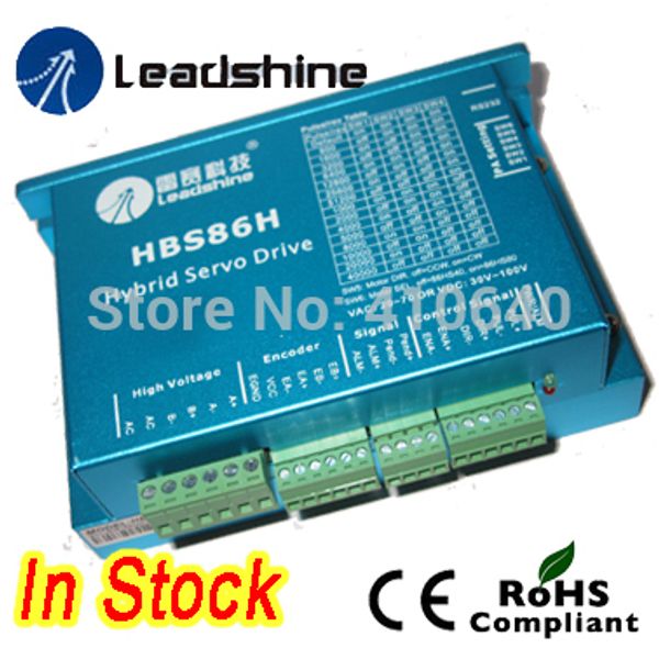 Genuine Leadshine Hbs86H Stepper Stepper-Loop Drive com máximo de 24 a 75 VAC ou 32 a 105 VDC e 8.5a Corrent