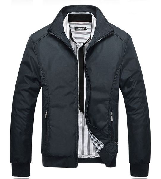 

осень-куртка мужчины черной шинель вскользь куртки мужских пальто на открытом воздухе ветровки jaqueta masculina веста ьотте одежды плюс раз, Black;brown