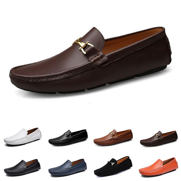 

2020 men casual shoes espadrilles triple black white brown wine red mens leather sneakers outdoor jogging walking color #16