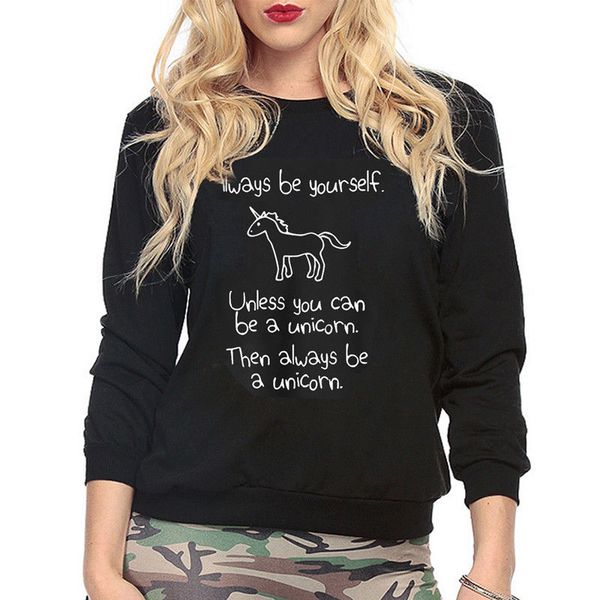 

new women's unicorn xmas hoodie sweatshirt jumper sweatershirts cotton hooded pullover winter black gray white