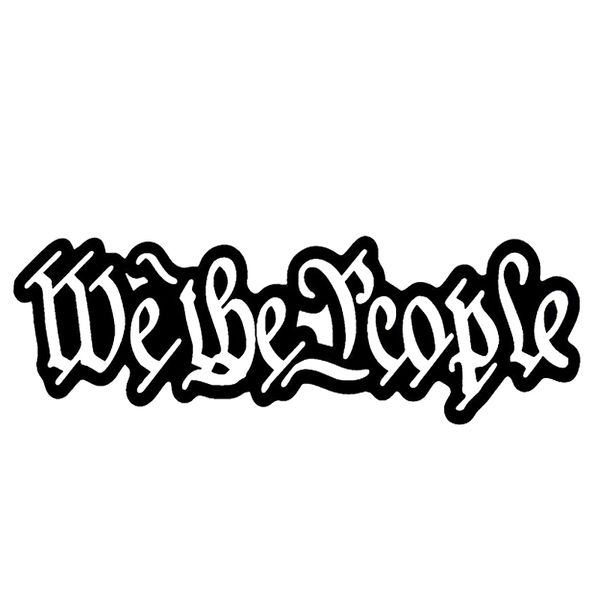 

16*5.3cm we the people american constitution decal sticker motorcycle suvs bumper car window lapcar stylings