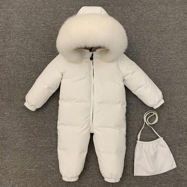 

children white duck down jacket newborn baby down jumpsuit, Blue;gray