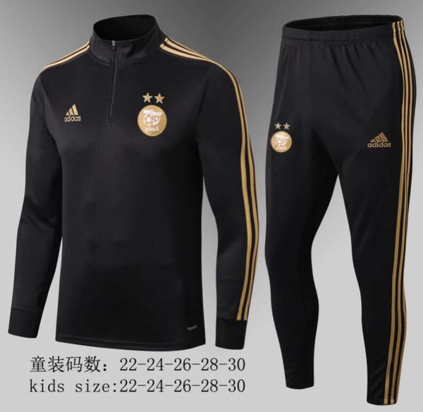 

mens designer algeria kids soccer tracksuit paris mbappe atletico madrid survetement de football france training suit jogging chandallbnw, Gray