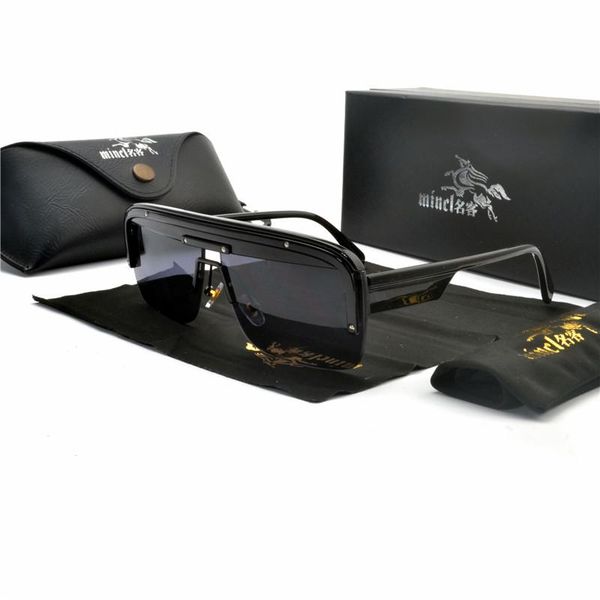 

mincl women men oversize driver's driving sunglasses large fashion half frame men eyewear sun protect glasses shades nx ehxqk