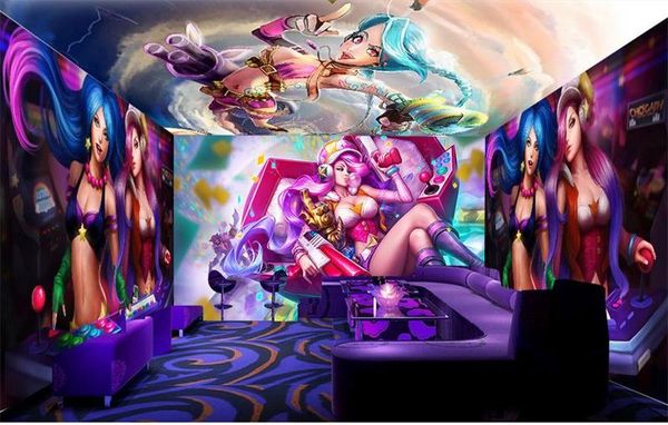 

3d wallpaper custom p wallpaper kids room mural cartoon beautiful girl picture whole house mural for living room