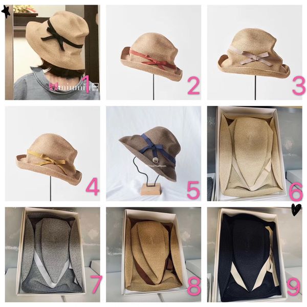 

summer sun-proof women's irregular shape simple literary foldable straw straw hat fashion sun hat, Blue;gray
