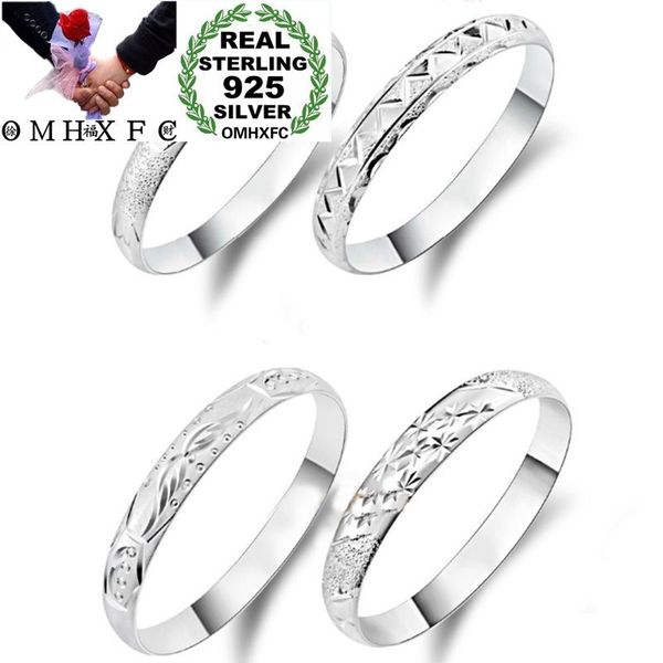 

omhxfc wholesale european fashion woman girl party wedding gift stars heart geometric 925 sterling silver bangles bracelet be144, Golden;silver