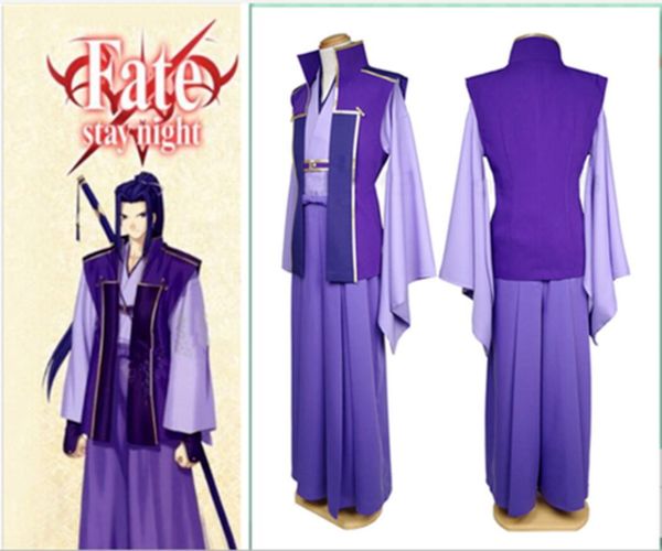 

fate stay night sasaki kojiro kimono cosplay costume, Black;red
