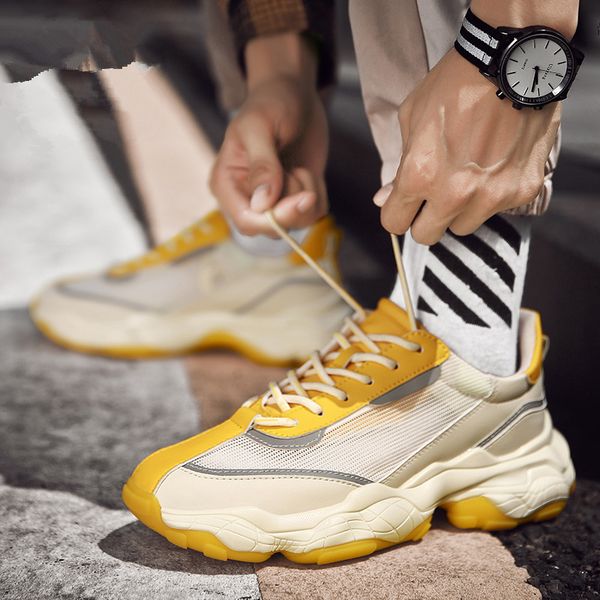 

mens modern running shoes, new tide breathable shoes, dad men's wear resistant casual running shoes