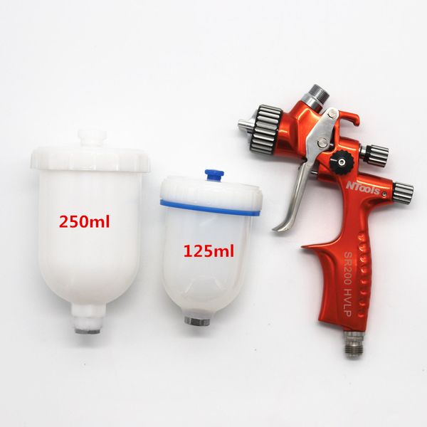 

0.8/1.0mm spray gun with pps adapter paint spray gun mini with pps disposable cup air paint and no cleaning cup