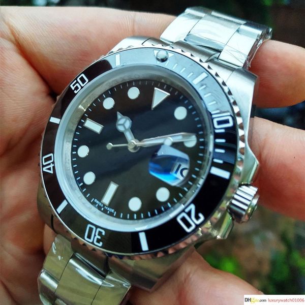 

luxury movement watch 2813 automatic mechanical 116610 sapphire glass ceramic bezel glidelock men mens wristwatches designer watches