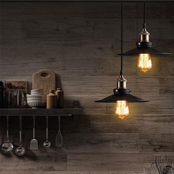 

modern pendant light retro penant lamp nordic iron lampshade loft edison hanglamp dining room living room lamp
