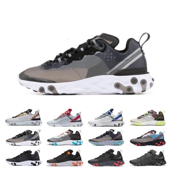 

2020 sale react element 87 55 running shoes for men women sail se taped seams royal tint anthracite total orange green mist sneakers