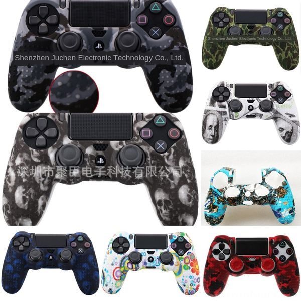 

l71xo soft caps rubber skin case cover silicone sony ps4 case controller grip cover joystick for 4 colors to choose