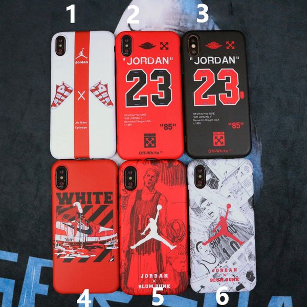 

For Iphone Xs Max X Xr Phone Case Basketball Brand Luxury Shoes For Apple 7 8 6 Plus Silicone Soft Cell Phone Cases