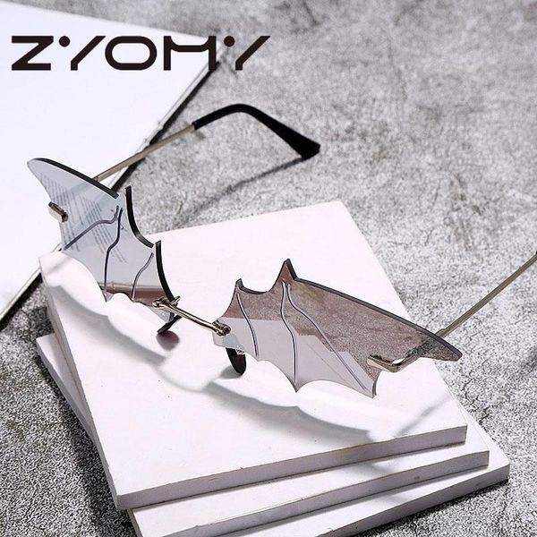 

1pcs fashion lens glasses for women personality multicolors bat shape sunglasses europeanan style gafas de sol sun glasses smeby